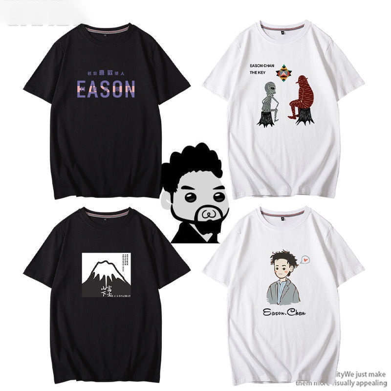 แฟชั่นใหม่ล่าสุด เสื้อยืดแขนสั้น พิมพ์ลาย eason eason Merchandise Concert สไตล์สตรีท สําหรับผู้ชาย แ