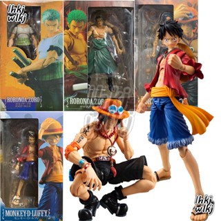 โมเดลฟิกเกอร์ One Piece SHF Luffy Ace Santauryou Zoro ของเล่นของที่ระลึก สําหรับตกแต่งห้อง