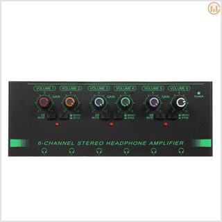 Professional 6-Channel Headphone Amplifier for Stage and Studios