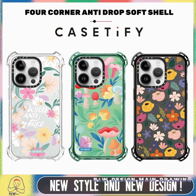 เคสโทรศัพท์มือถือ แบบนิ่ม ลายดอกไม้ กันกระแทก สําหรับ IPhone 15 ProMax 15Pro 15 14 13 12 11 Pro Max