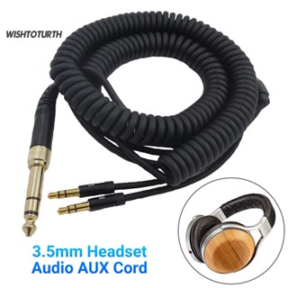 ☼Wt สายเคเบิลเสียง AUX 35 มม. สําหรับ Denon AH-D600 D7200 D7100 D9200 D5200