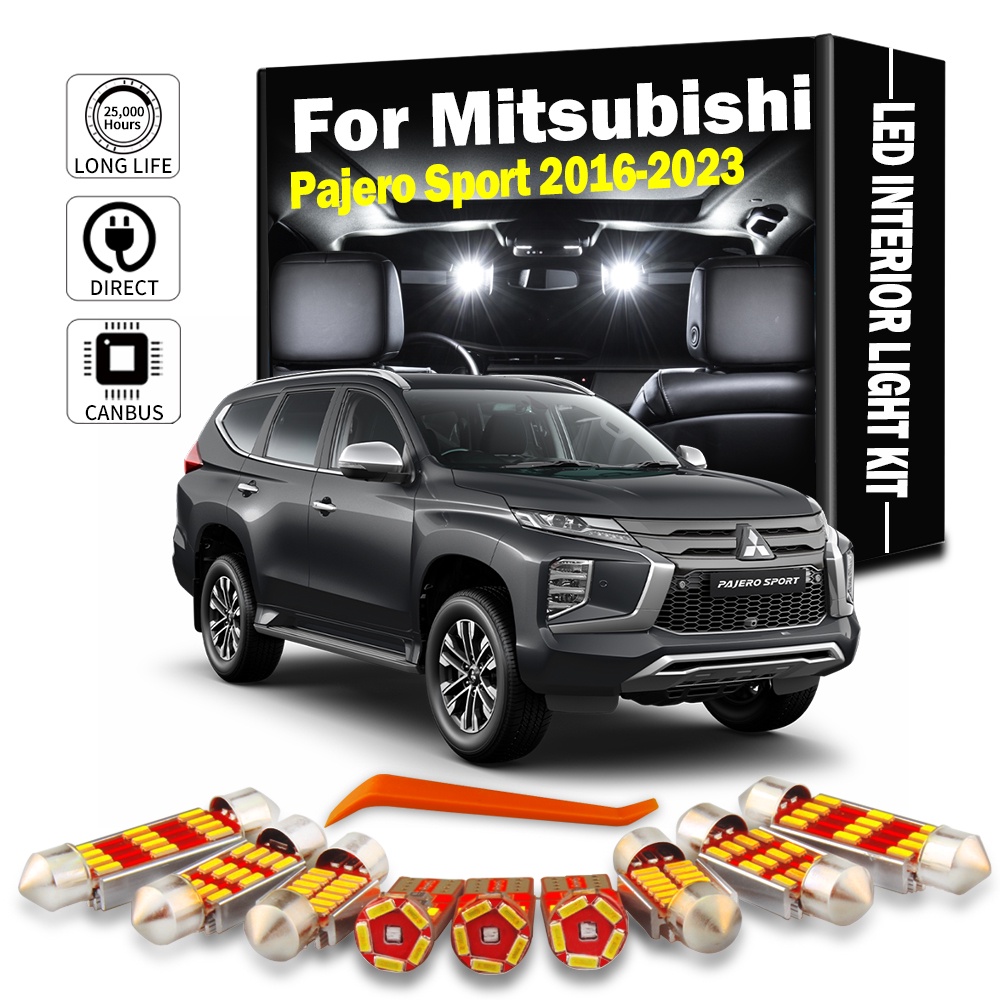 ชุดหลอดไฟ LED 17 ชิ้น สําหรับ Mitsubishi Montero Shogun Pajero Sport 3 2016-2023