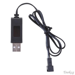 [Tookcg] เครื่องชาร์จแบตเตอรี่ 3.7V USB Li พร้อมปลั๊ก สําหรับโมเดลของเล่นบังคับ