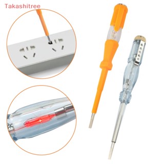 (Takashitree) ปากกาทดสอบแรงดันไฟฟ้า 80-500V หลอดนีออน ฉนวนกันความร้อน