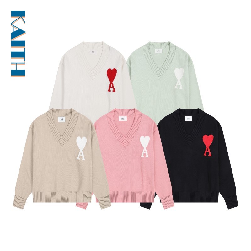 เสื้อกันหนาวแขนยาว คอวี ผ้าถัก ทรงหลวม พิมพ์ลายตัวอักษร ขนาดใหญ่ สีพื้น สไตล์เกาหลี ฮิปฮอป แบบเรียบง่าย แฟชั่นคู่รัก สําหรับผู้หญิง และผู้ชาย