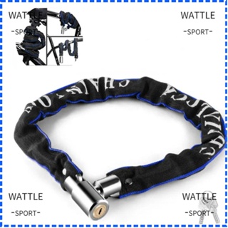 Wattle โซ่ล็อคจักรยาน กันขโมย สีดํา 65 85 105 125 ซม. พร้อมกุญแจโลหะ อุปกรณ์เสริม