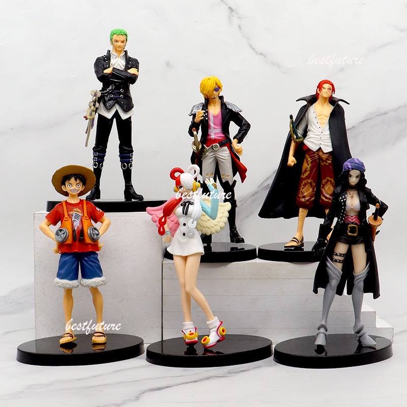 โมเดลฟิกเกอร์ One Piece Nami Uta Shanks Usopp Nico·Robin Luffy ของเล่นสําหรับเด็ก