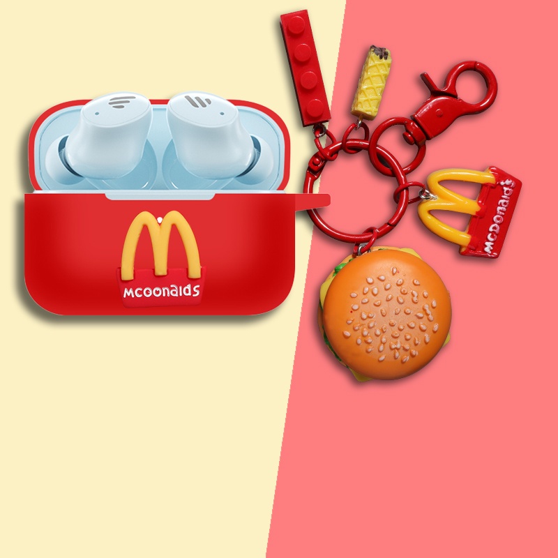 เคสหูฟังบลูทูธ ซิลิโคนนิ่ม กันกระแทก ตัดเสียงรบกวน พร้อมจี้ สําหรับ EDIFIER TWS1 Pro2 W220T W240TN