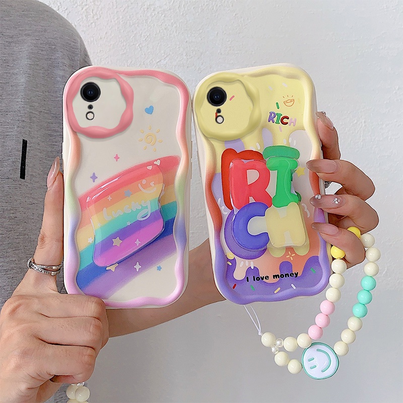 เคส iphone xr เคส iphone xs max เคสโทรศัพท์มือถือ ลายครีม หลากสี สําหรับ iphone xr xs max