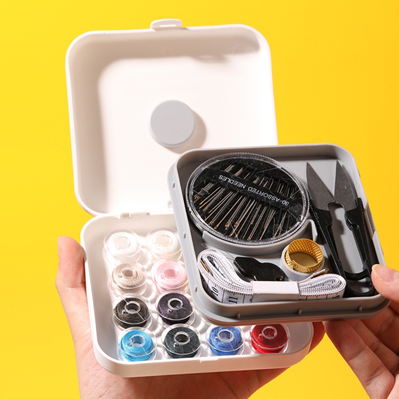Needle and Thread Box Set Household Hand Sewing Portable Small Needle and Thread Bag Female Student 
