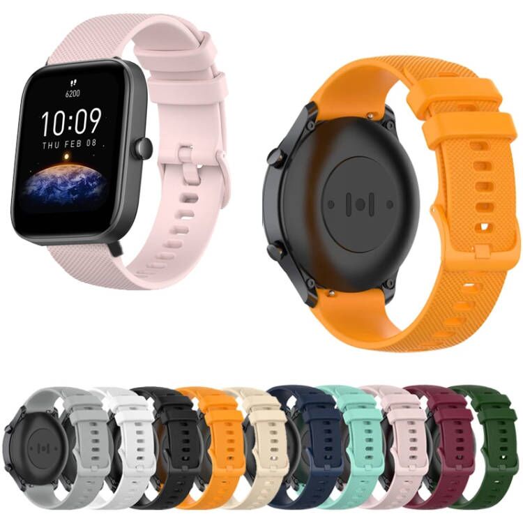 สําหรับ Huami Amazfit Bip 3 3pro Bip S lite Bip U Pro Bip 6 5 Pro ซิลิโคนที่มีสีสันสายคล้องคอสมาร์ทนาฬิกาสายรัดข้อมือ 20mm22 มม.