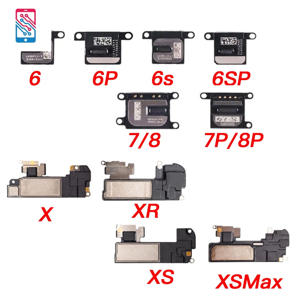 การเปลี่ยนลําโพงหูสําหรับ iPhone 6 6s 7 8 Plus X XR XS Max หูฟังลําโพงดังด้านบน