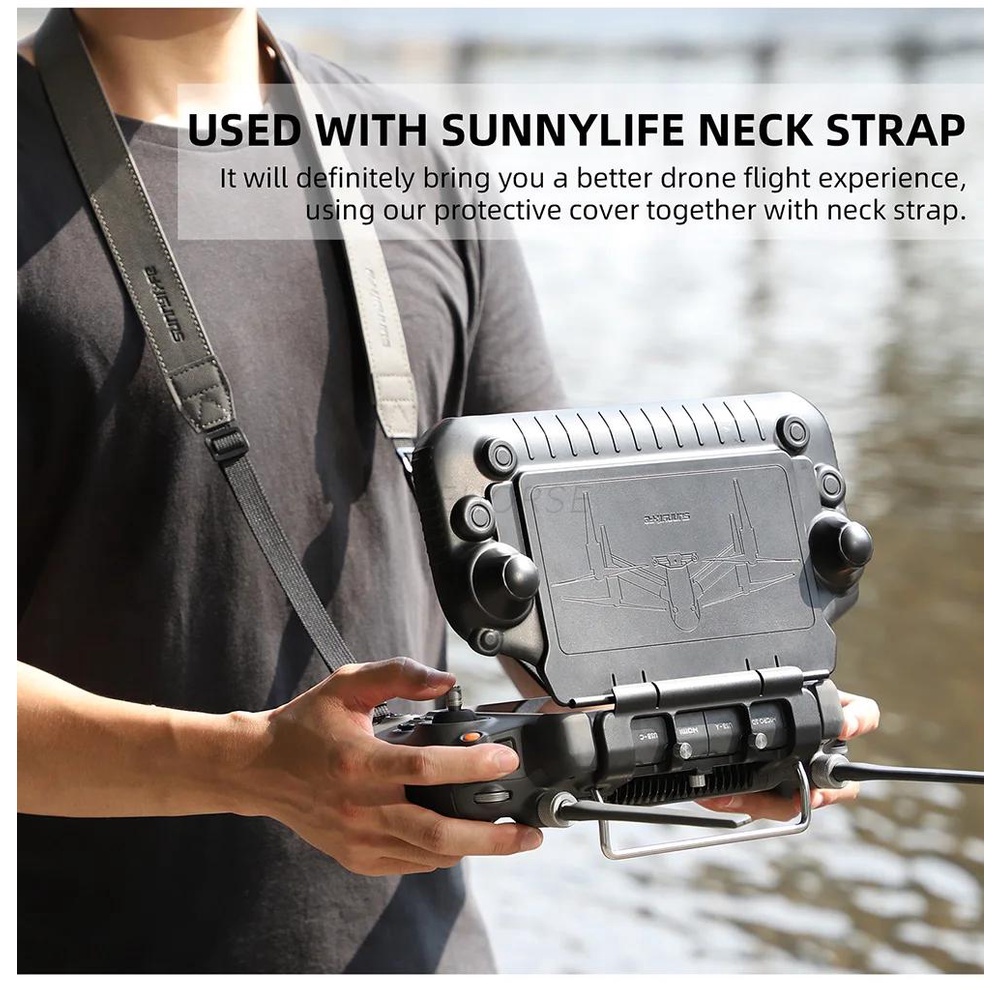 2in1 กรอบป้องกันหน้าจอ อุปกรณ์เสริม สําหรับ DJI RC PLUS รีโมทคอนโทรล ฮู้ดกันแดด ม่านบังแดด