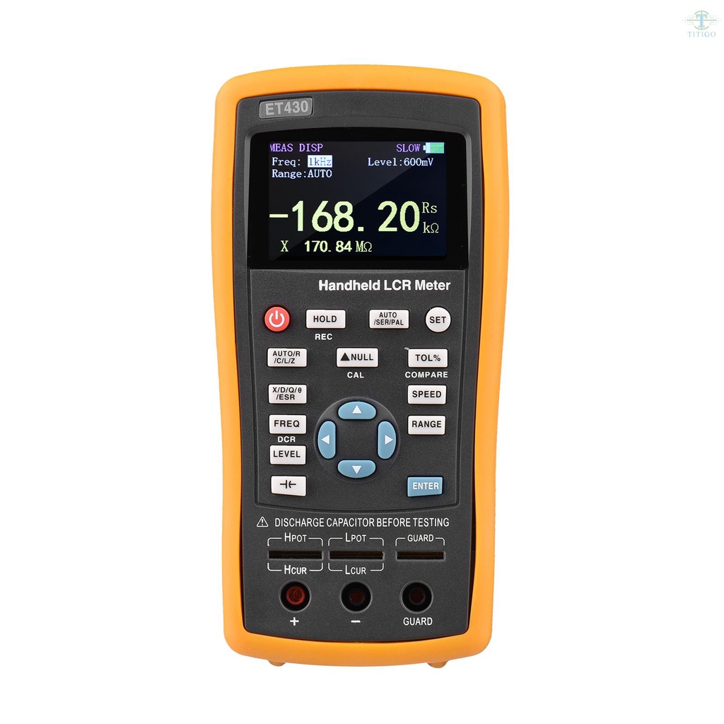 มัลติมิเตอร์ดิจิทัล LCD 100kHz LCR 2.5 นิ้ว สําหรับวัดประจุกระแสไฟฟ้า วัดความต้านทาน 0.6 TOLO-1103