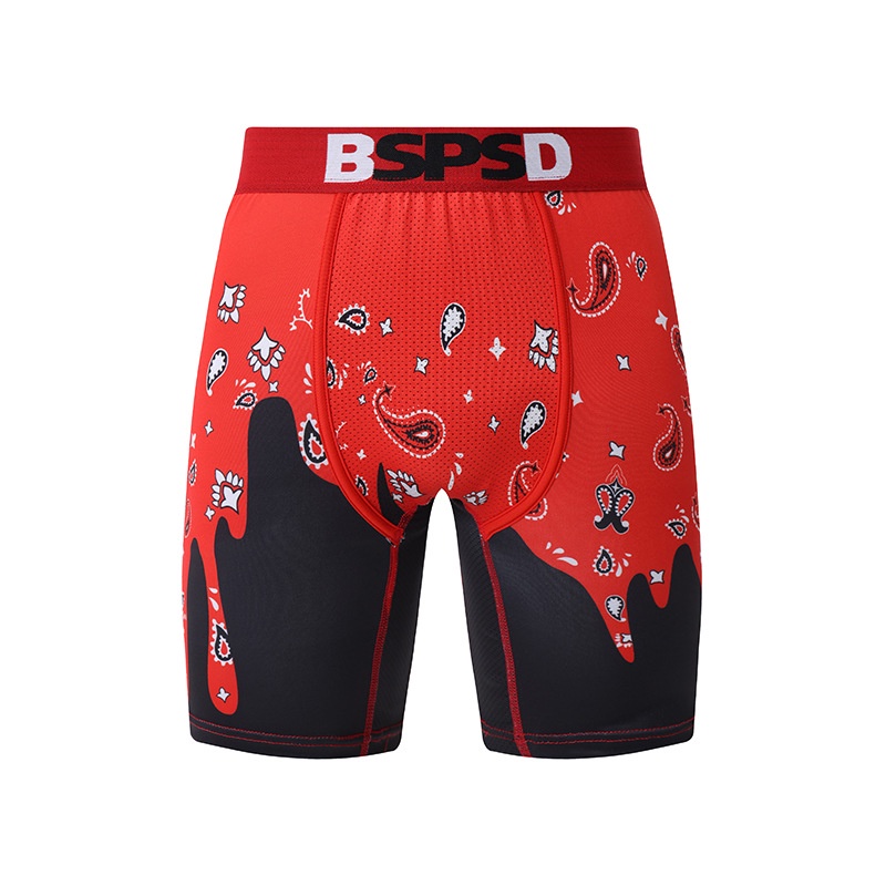 Bspsd กางเกงชั้นใน กางเกงบ็อกเซอร์ พิมพ์ลาย ระบายอากาศ แฟชั่นสําหรับผู้ชาย