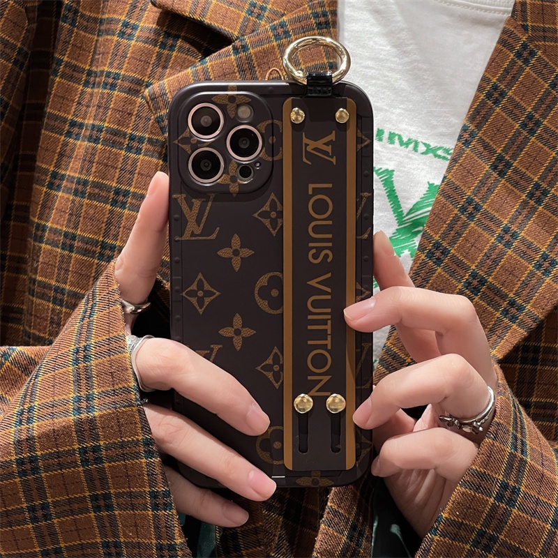 เคสโทรศัพท์มือถือ ซิลิโคนนิ่ม กันกระแทก พร้อมสายรัดข้อมือ สไตล์ฝรั่งเศส หรูหรา สําหรับ iPhone 11 12 13 14 15 Pro Max