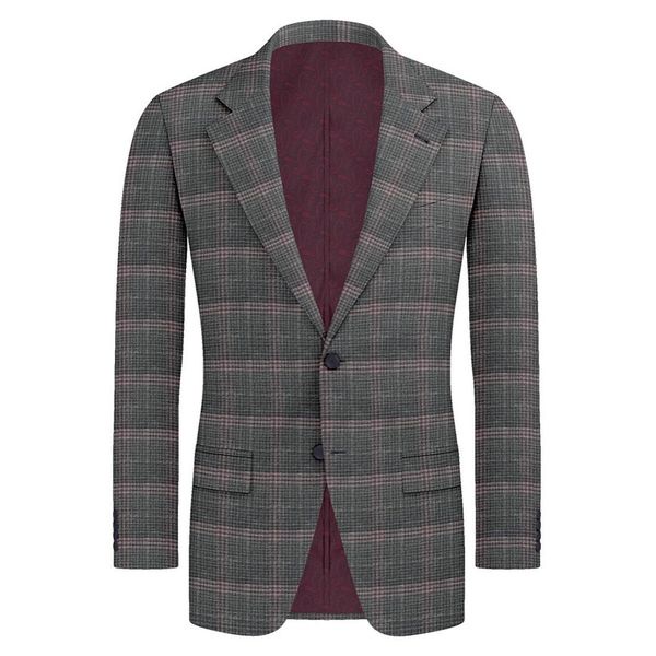 Ermenegildo Zegna.  The luxurious blend of Wool&Silk&Linen No.  4670#0821 งานสั่งตัด