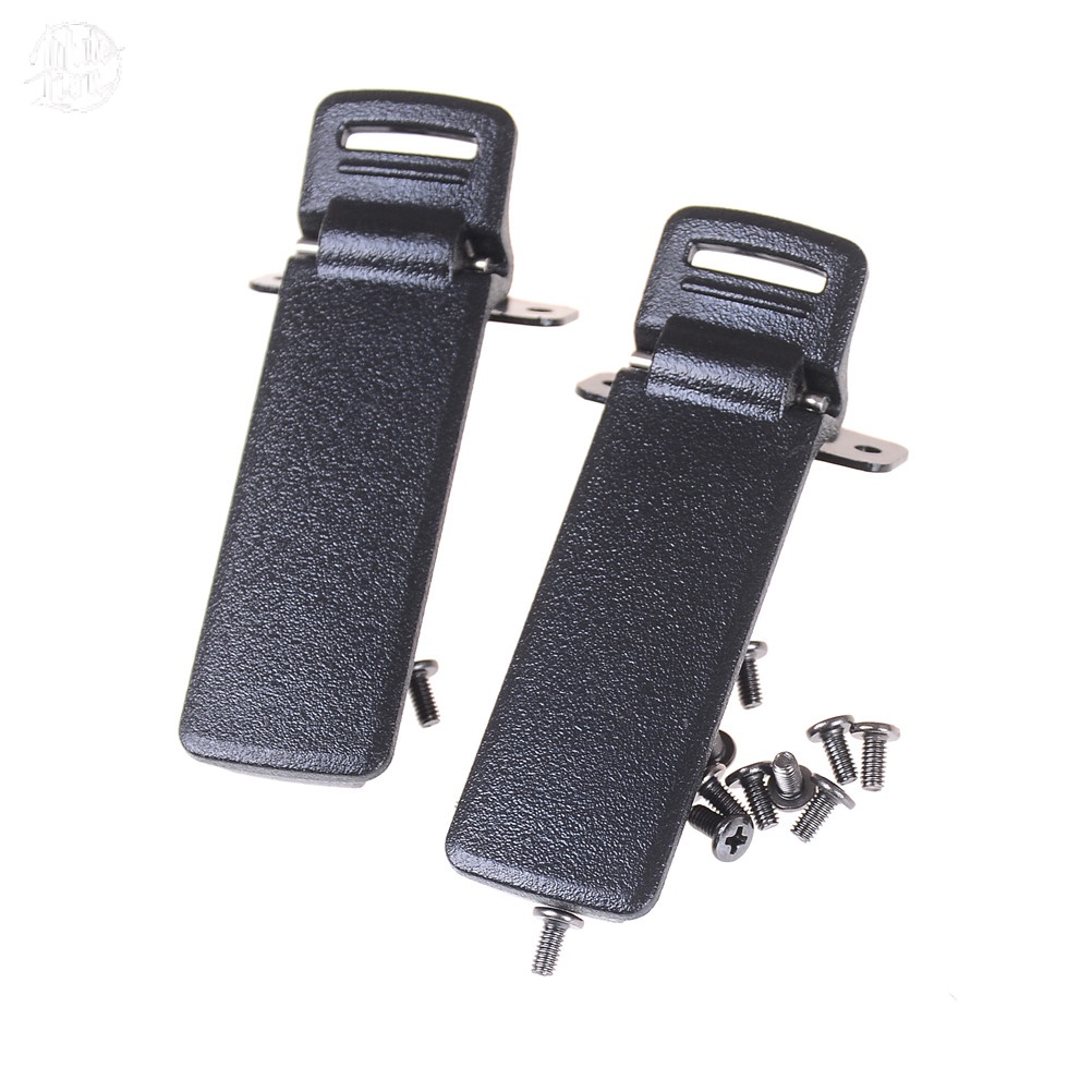 WL| 2 ชิ้น Walkie Talkie อะไหล่กลับเข็มขัดคลิปสําหรับ UV-5R 2-way วิทยุ UV5R ใหม่