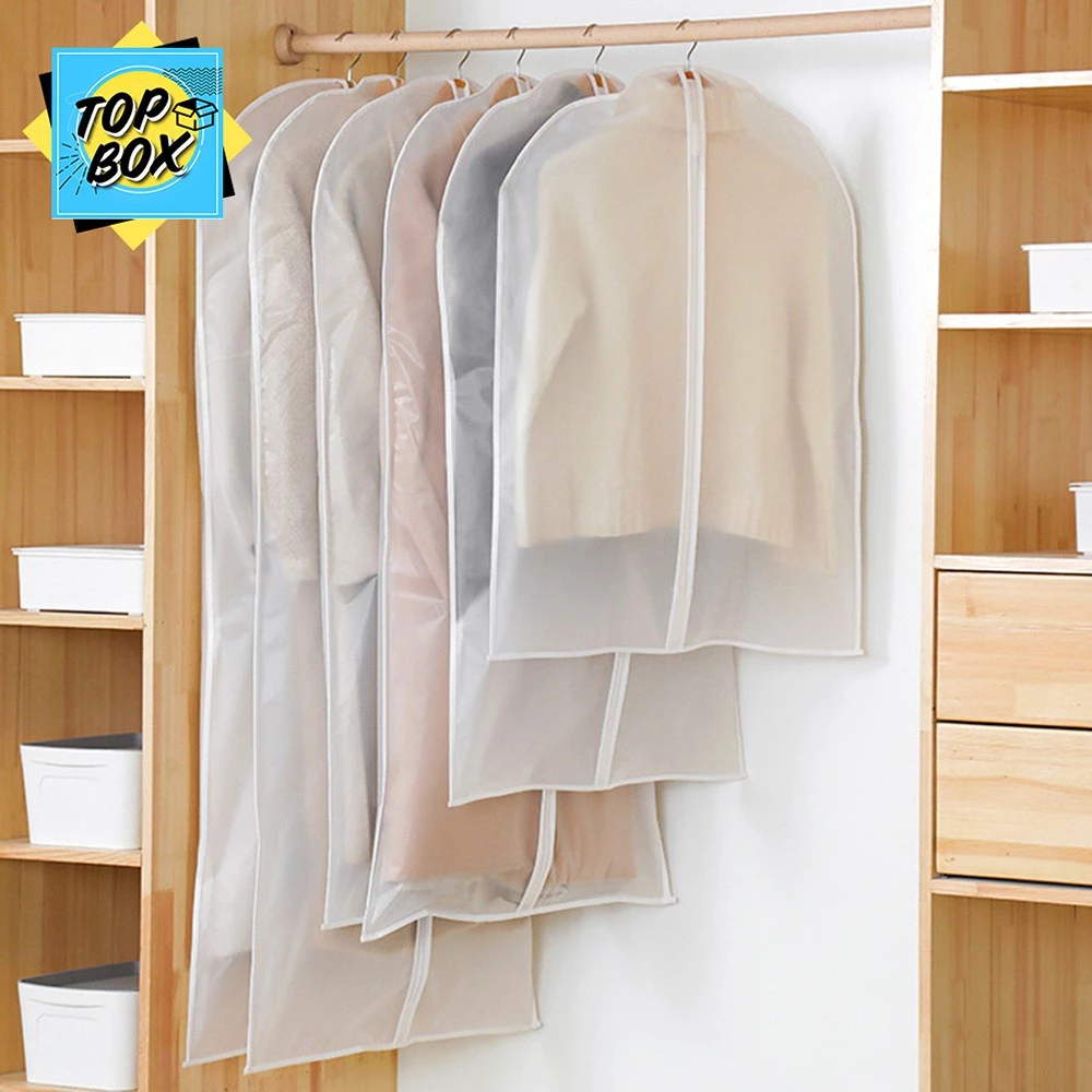 ถุงคลุมเสื้อ ถุงใส่เสื้อผ้าป้อนกันฝุ่น ใส่สูท มีซิป thumbnail 7
