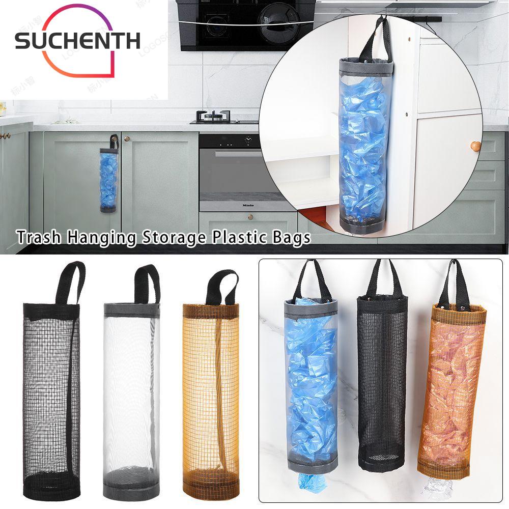 Suchenth ถุงขยะโพลีเอสเตอร์ แบบแขวนผนัง สําหรับจัดเก็บถุงขยะ