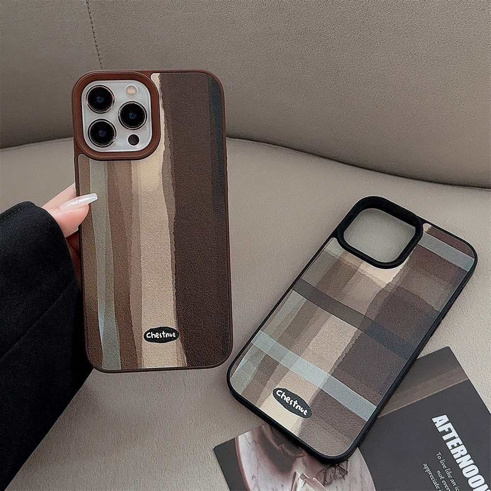 เคสโทรศัพท์มือถือ ซิลิโคน tpu แข็ง กันกระแทก ลายตาราง สไตล์โบราณ สําหรับ iphone 11 12 13 14 15 pro max plus