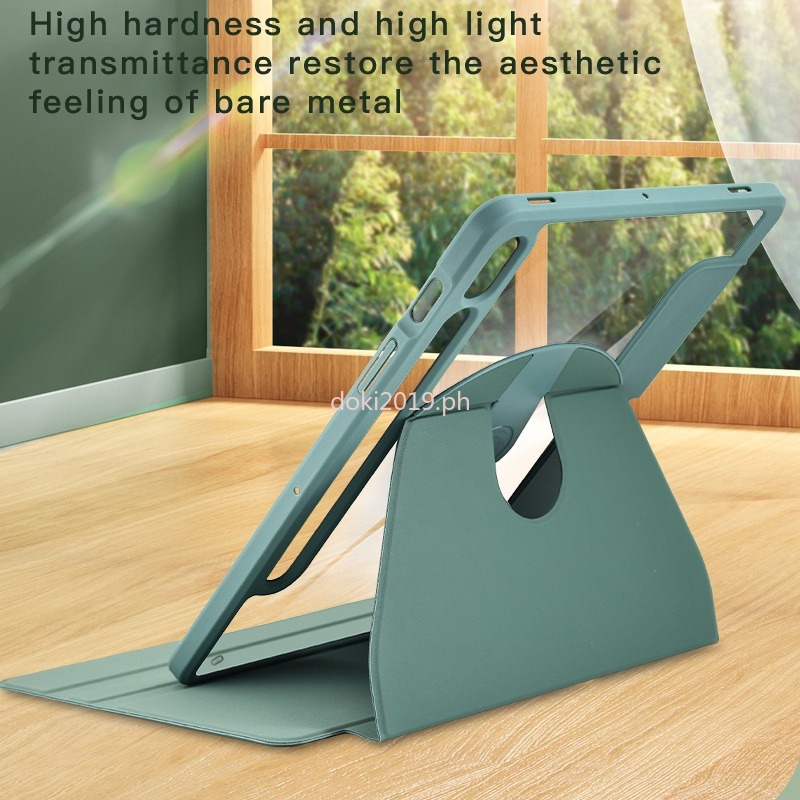 เคสไฮบริด หมุนได้ 360 องศา พร้อมช่องใส่ดินสอ สําหรับ Samsung Galaxy Tab S9FE Plus 12.4 S7 FE S8 S9 P