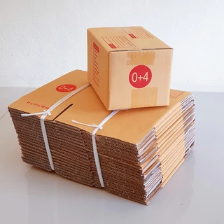 กล่องพัสดุ กล่องไปรษณีย์ฝาชนsize 0+4 (1 แพ๊ค 20 ใบ) 38 บาท กล่องพัสดุ กล่องไปรษณีย์ ราคาส่ง พร้อมส่ง Qbox7