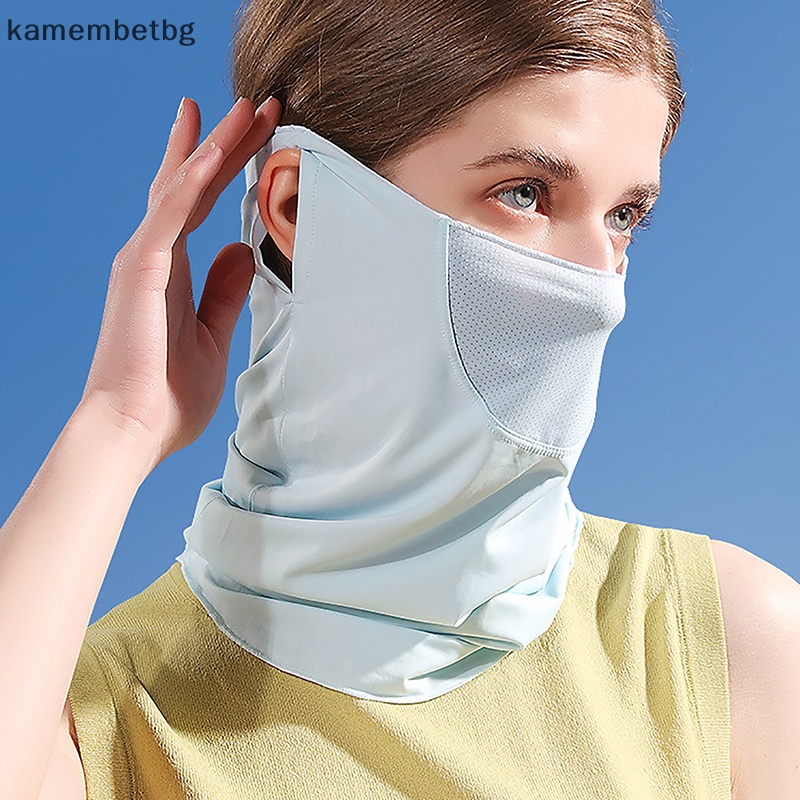 Kamembetbg หน้ากาก ผ้าพันคอ ผ้าเรยอน ระบายอากาศ ป้องกันรังสียูวี แห้งเร็ว สําหรับผู้หญิง