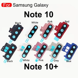 สําหรับ Samsung Galaxy Note 10 Plus Note10 ฝาครอบเลนส์กล้องด้านหลัง พร้อมกรอบ และสติกเกอร์ อะไหล่เปลี่ยน