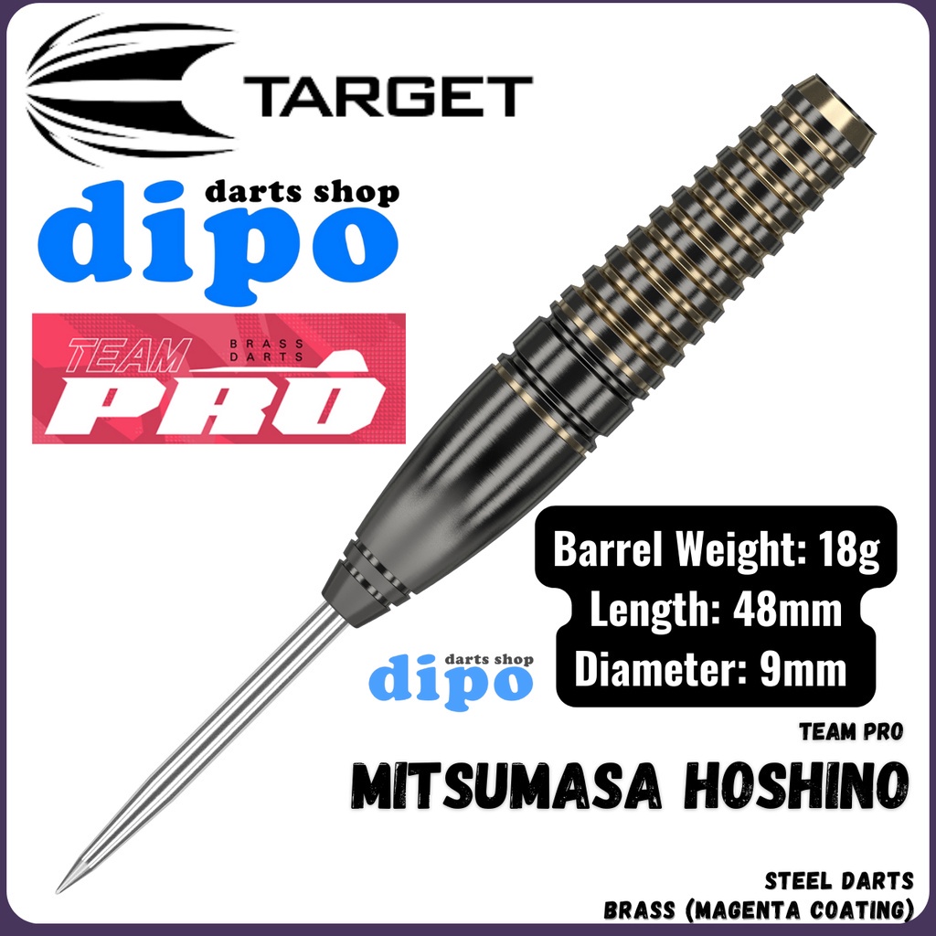 TARGET TEAM PRO MITSUMASA HOSHINO BRASS - TARGET Steel Darts