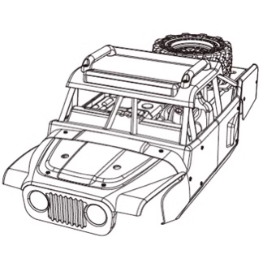 MJX เอ็มเจเอ็กซ์ 14210 14209 อะไหล่เปลี่ยนเปลือกรถยนต์ อาร์ซี