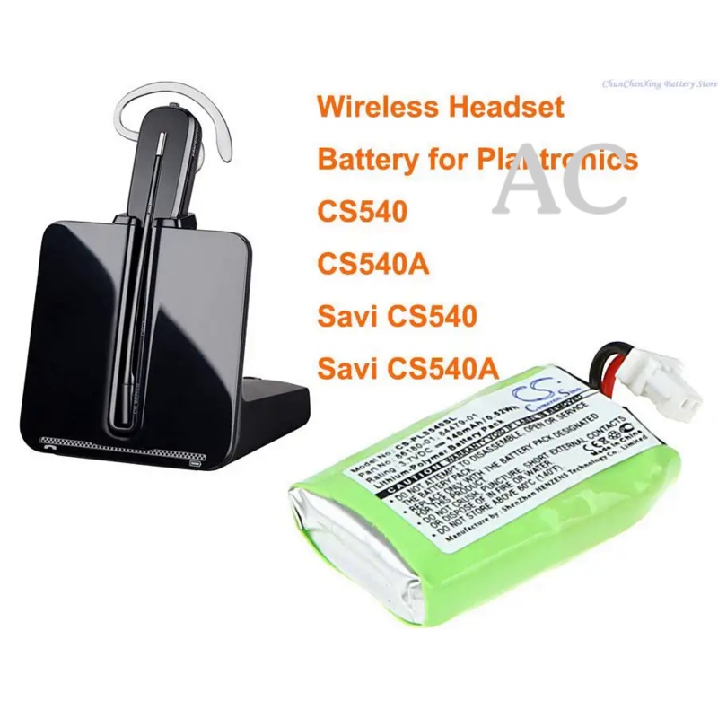 AC Cameron Sino 140mAh Battery 84479-01, 86180-01 for Plantronics CS540, CS540A, Savi CS540, Savi CS