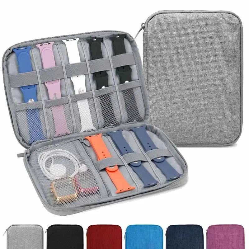 กล่องเก็บสายนาฬิกาข้อมือ ผ้าไนล่อน กันน้ํา แบบพกพา เหมาะกับการเดินทาง สําหรับผู้ชาย และผู้หญิง