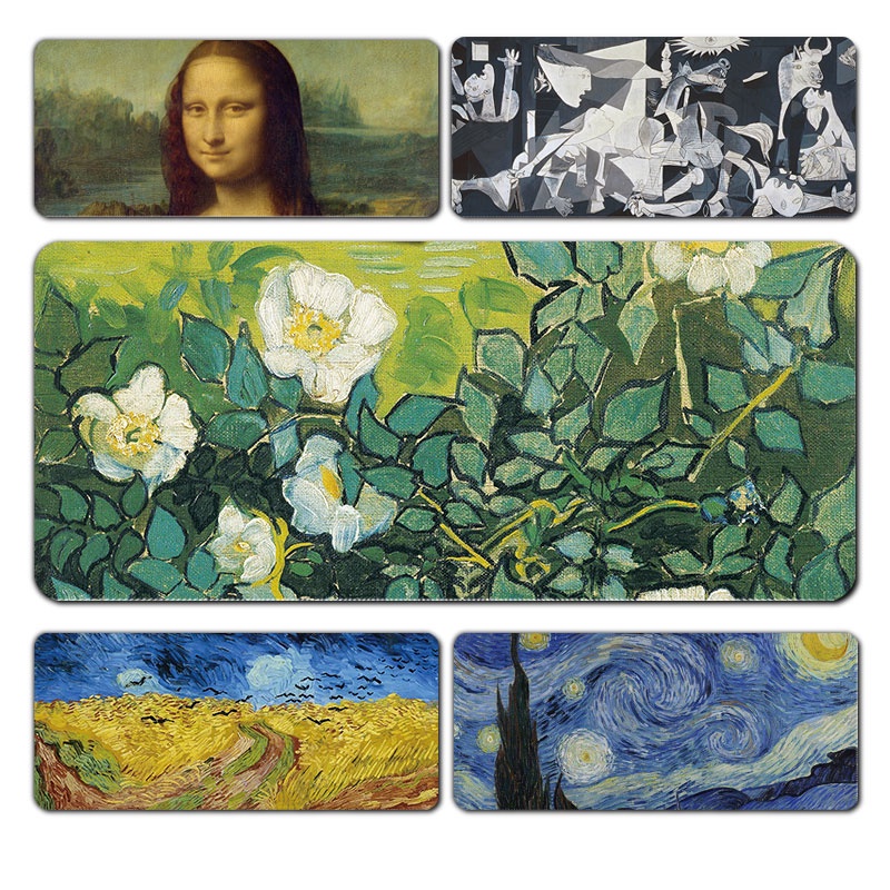 แผ่นรองเมาส์ ขนาดใหญ่ ลายภาพวาดสีน้ํามัน Vincent Willem Van Gogh XXL อุปกรณ์เสริม สําหรับคอมพิวเตอร์ แล็ปท็อป เกมเมอร์ PC