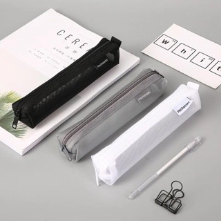 กระเป๋าเครื่องเขียน กระเป๋าดินสอ ผ้าไนล่อน ผ้าตาข่าย จุของได…