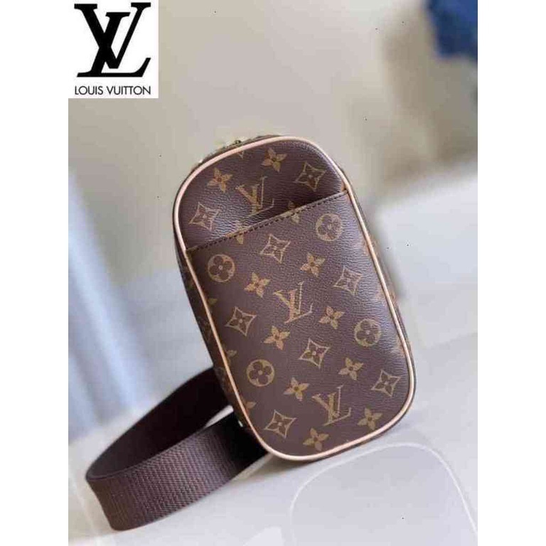 หลุยส์วิตตอง Louis Vuitton กระเป๋า lv รุ่น m51870 monogram pochette ganju belt กระเป๋าสะพายสำหรับผู้หญิง s7eg fqap