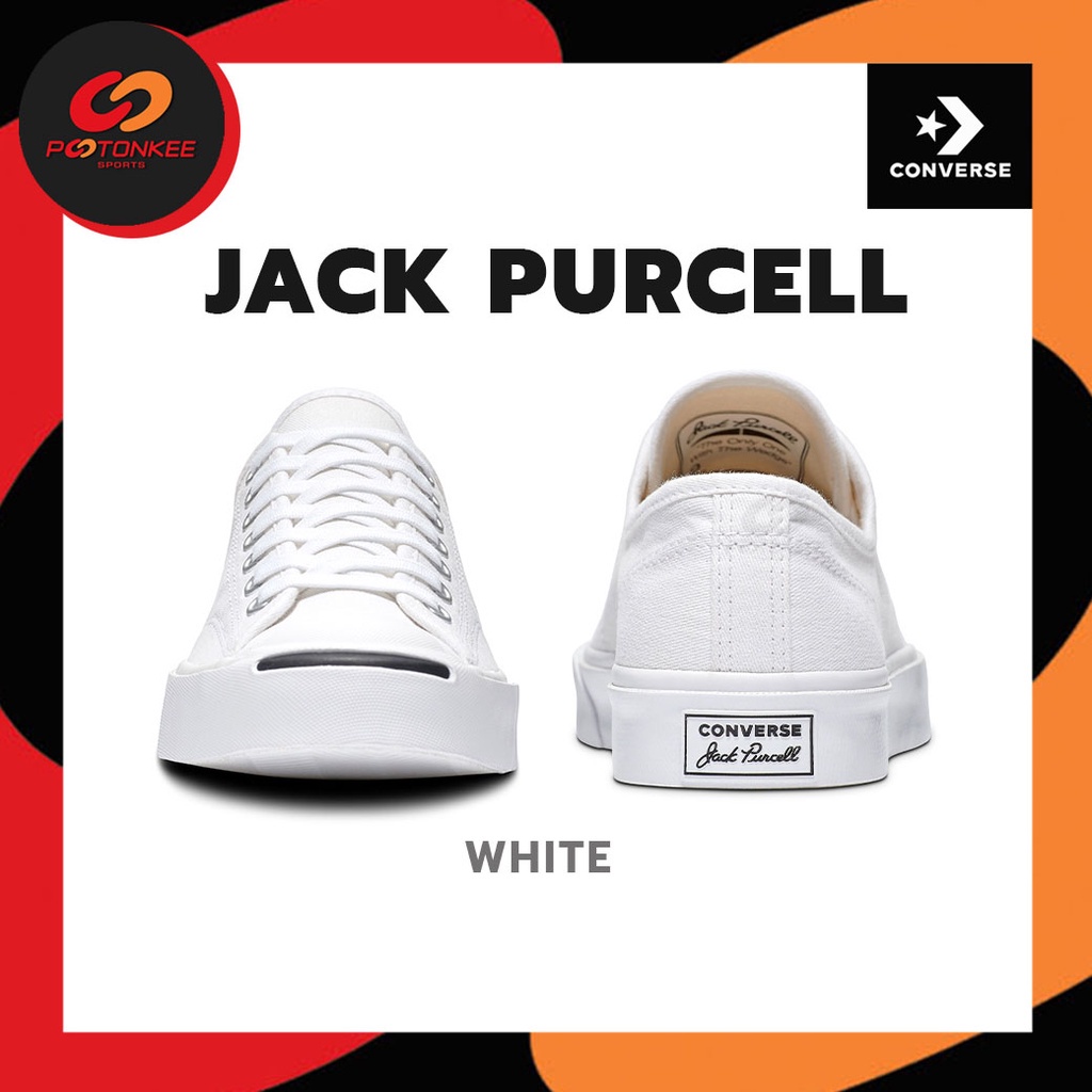(แท้100% กดโค้ดลดเพิ่ม 400 บาท) CONVERSE Jack Purcell คอนเวิร์ส ผ้าใบลำลอง ผ้าCanvas รองเท้า Hot sa