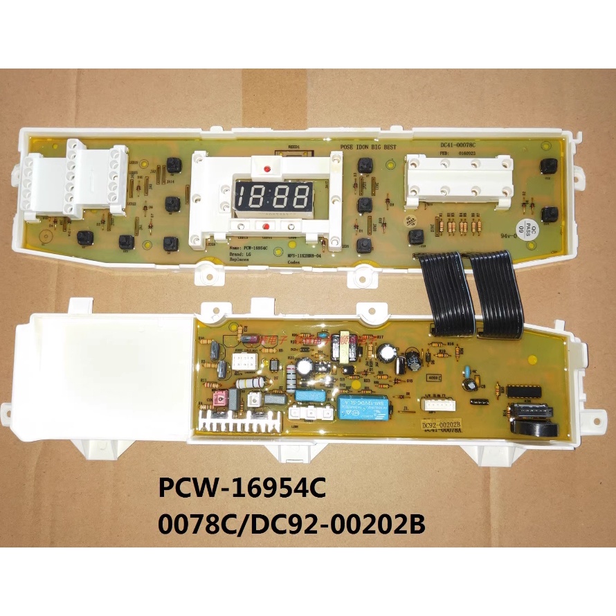 บอร์ด PCB สําหรับเครื่องซักผ้า Samsung WA11V9 WA12V9 WA15P9 WA13GP DC41-00078C DC92-00202A B DC92-00