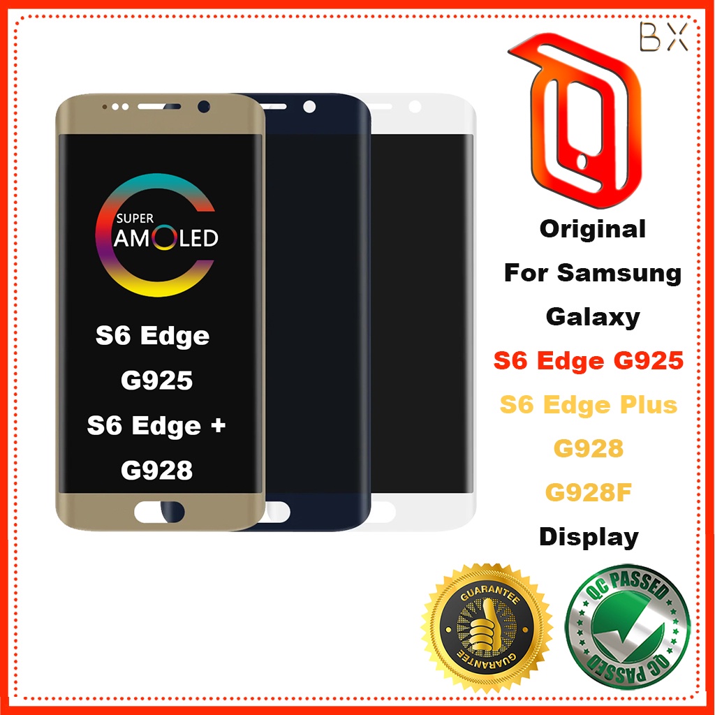 อะไหล่หน้าจอ LCD สําหรับ Samsung Galaxy S6 Edge G925 S6 Edge Plus G928 G928F S6 Edge +