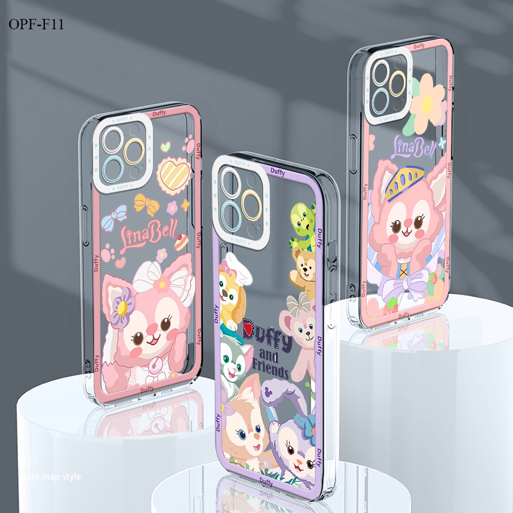 OPPO F11 F9 F7 F5 Youth Pro เคสออปโป้ สำหรับ Case Silicone Cartoon Lovely LinaBell เคสโทรศัพท์ Shockproof Back Cover