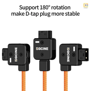 กล้อง DSLR ZGCINE สายเคเบิลเชื่อมต่อ หมุนได้ พร้อมเมาท์ 60 ซม. ชายกับ มม. 2.5 * 180 °สายไฟแบบถัก คอส สีทอง DC 5.5 D-Tap ยาว มม. และแบตเตอรี่ เป็น สําหรับกล้อง.