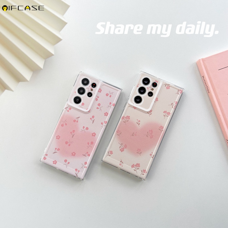 เคสโทรศัพท์มือถือ แบบนิ่ม ลายดอกกุหลาบ ดอกทิวลิป ไล่โทนสีชมพู สําหรับ OPPO A17 A16 A16s A15 A15s A12 A12s A12e A9 A5 2020 A7 A5s A3s A3