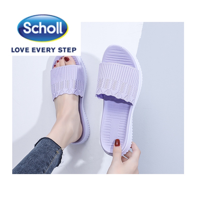 Scholl รองเท้าผู้หญิง scholl scholl scholl รองเท้าแตะชายหาดแบนผู้หญิง scholl Slides รองเท้า scholl ผู้หญิงรองเท้าแตะโบฮีเมียผู้หญิง