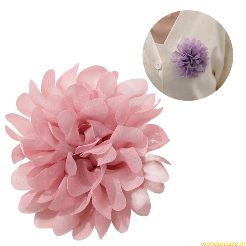 Wonder Camellia เข็มกลัด รูปดอกคามิเลีย ธีมดอกไม้ ผ้าชีฟอง กระดุมแป๊กหน้าอก สําหรับคนรัก