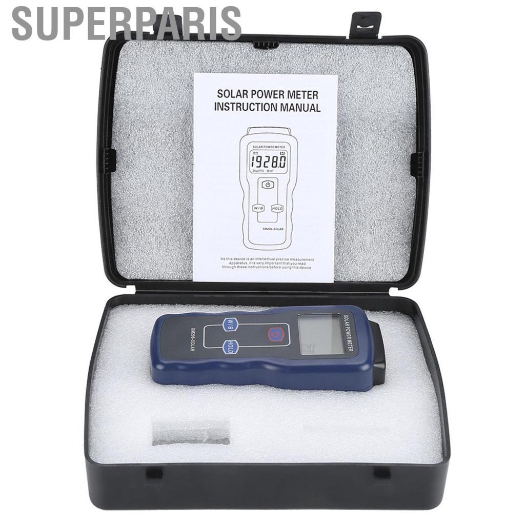 Superparis เครื่องวัดพลังงานแสงอาทิตย์ SM206 ดิจิตอล แสงอาทิตย์ แสงอาทิตย์