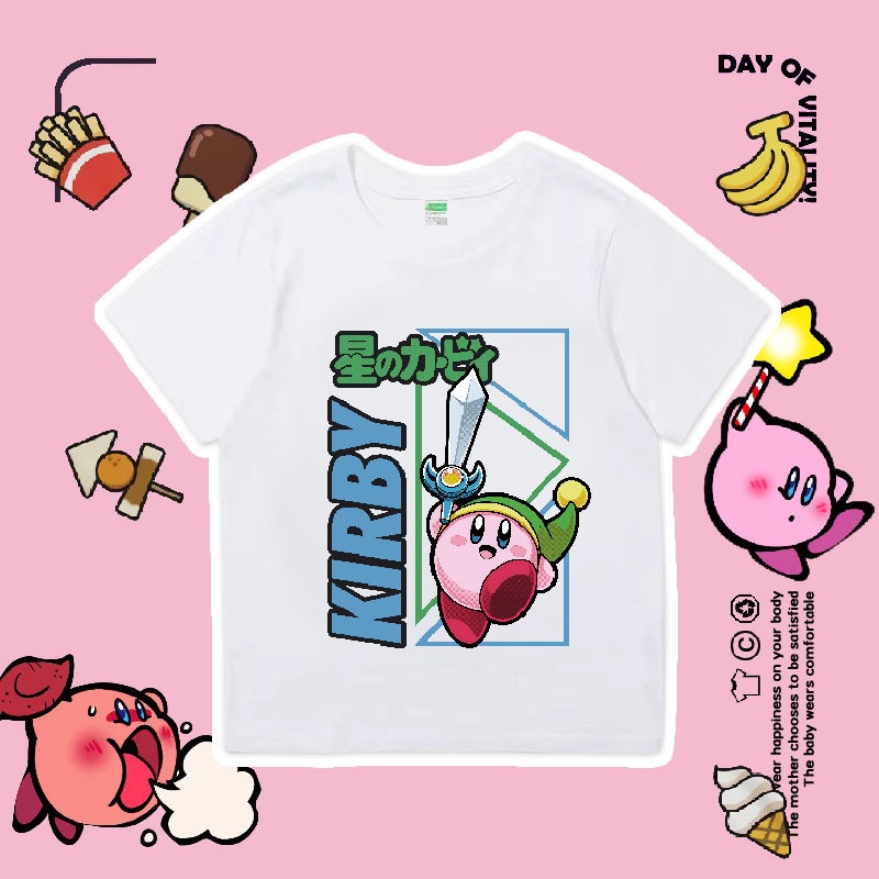 ขายดี เสื้อคู่ Kirby's Dream Land เสื้อคอตตอน 100% สำหรับแฟนเกม Kirby เสื้อผู้หญิง