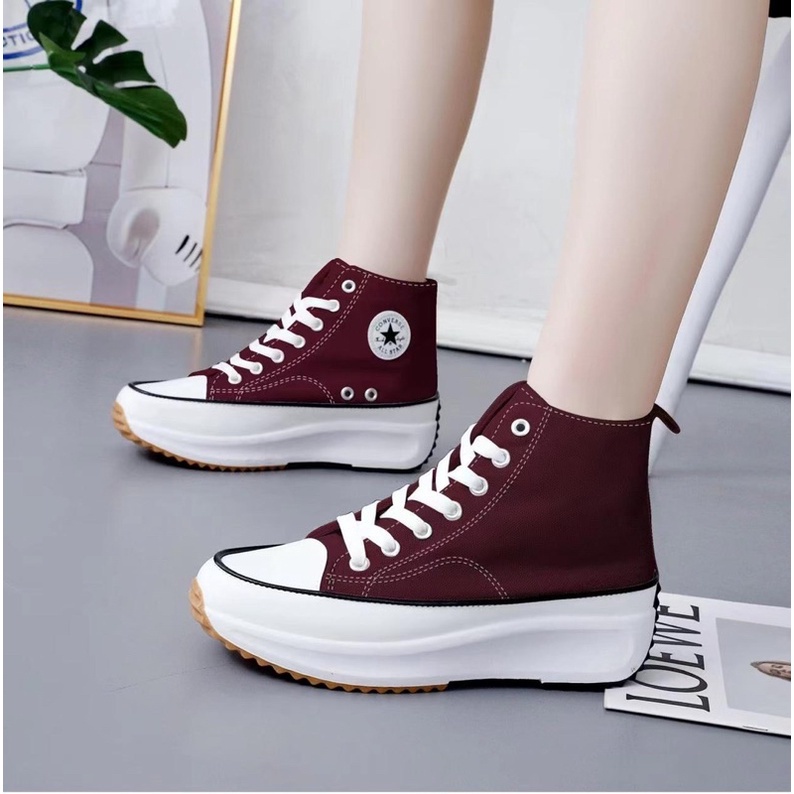 Original Converse Run star One star Star Hike 1970S High Cut Sneakers Shoes For Women Shoes แฟชั่น