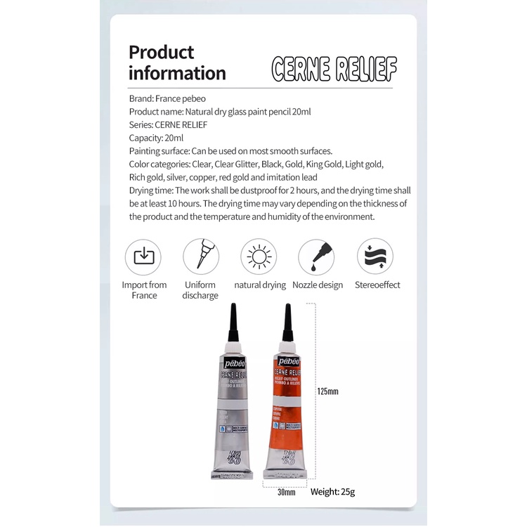 Angel Mark ปากกามาร์กเกอร์ อะคริลิค 3D 20 มล. หลากสี 1 ชิ้น DIY - รูปที่ 6