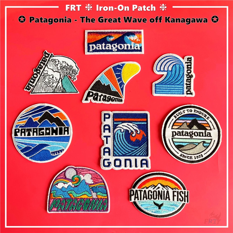 แผ่นแพทช์เหล็ก ลายคลื่นยักษ์ใหญ่ Kanagawa แผ่นแพทช์รีดติดเสื้อ DIY 1 ชิ้น