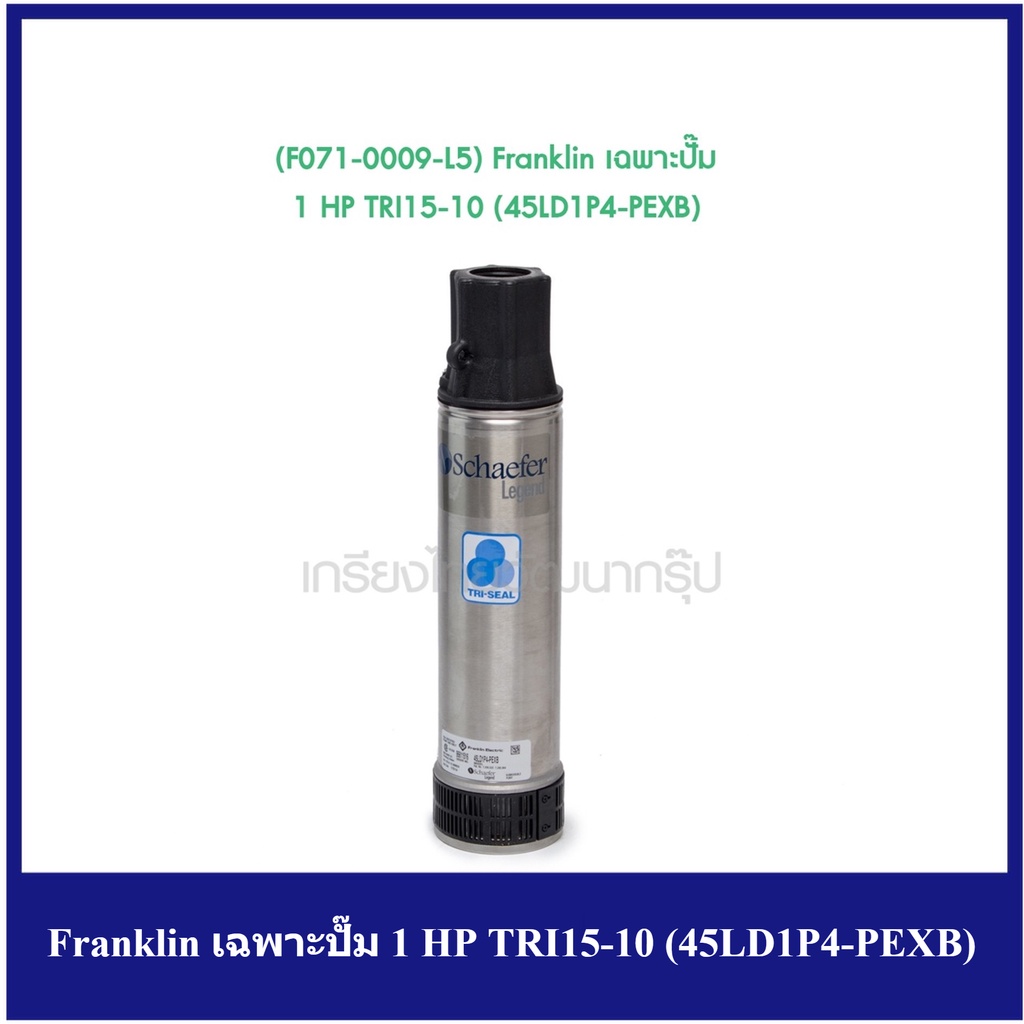 [ราคาถูก]🎆 (F071-0009-L5) Franklin เฉพาะปั๊ม 1 HP TRI15-10 (45LD1P4-PEXB)